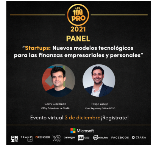 GetClaraCard's tweet image. La próxima semana no te puedes perder el panel #100PRO21 con los mejores emprendimientos de LATAM, en este panel virtual de @pronetworkmx. ¡Regístrate ya porque es cupo limitado!
👉 lnkd.in/dcByBpC
#ProNetwork #Emprendedores #StartupLatam #Clara