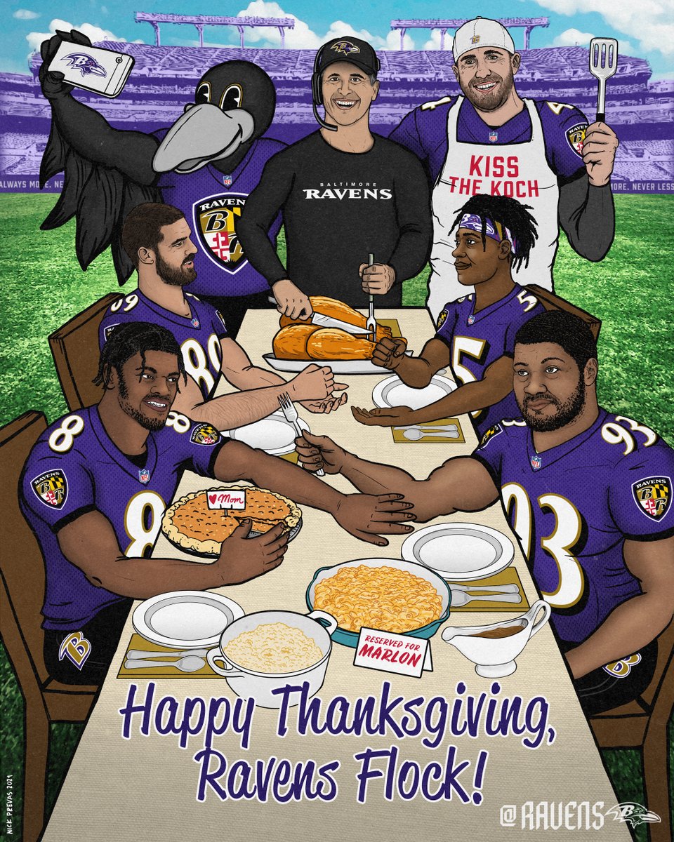 Baltimore Ravens on X: Happy Thanksgiving, #RavensFlock. 💜 https