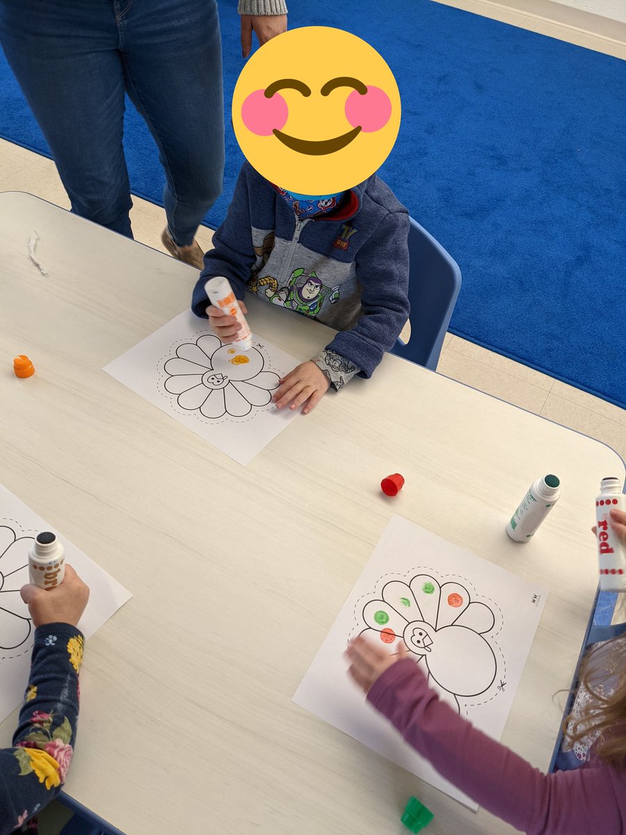 misswalter28's tweet photo. Had some fine motor turkey fun today. Their favorite was pin the feather on the turkey 🦃 Happy Thanksgiving! https://t.co/hSgT2313TI