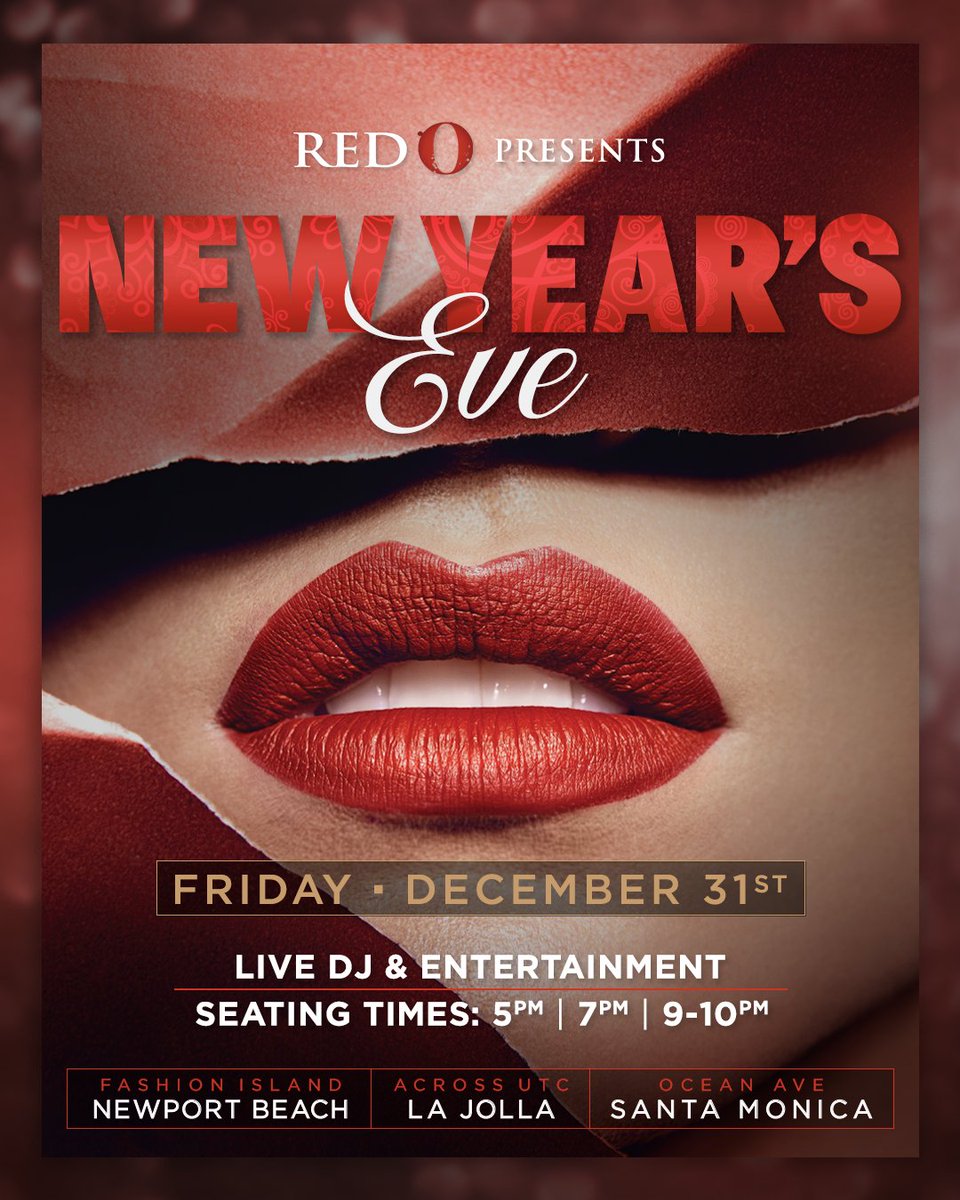 Elevate your New Years Eve at RED O featuring our Resident DJ's, Live Entertainment, Specialty Themed Cocktails and more. Visit redorestaurant.com/new-years-eve-… to book your table. #TasteOfMexico