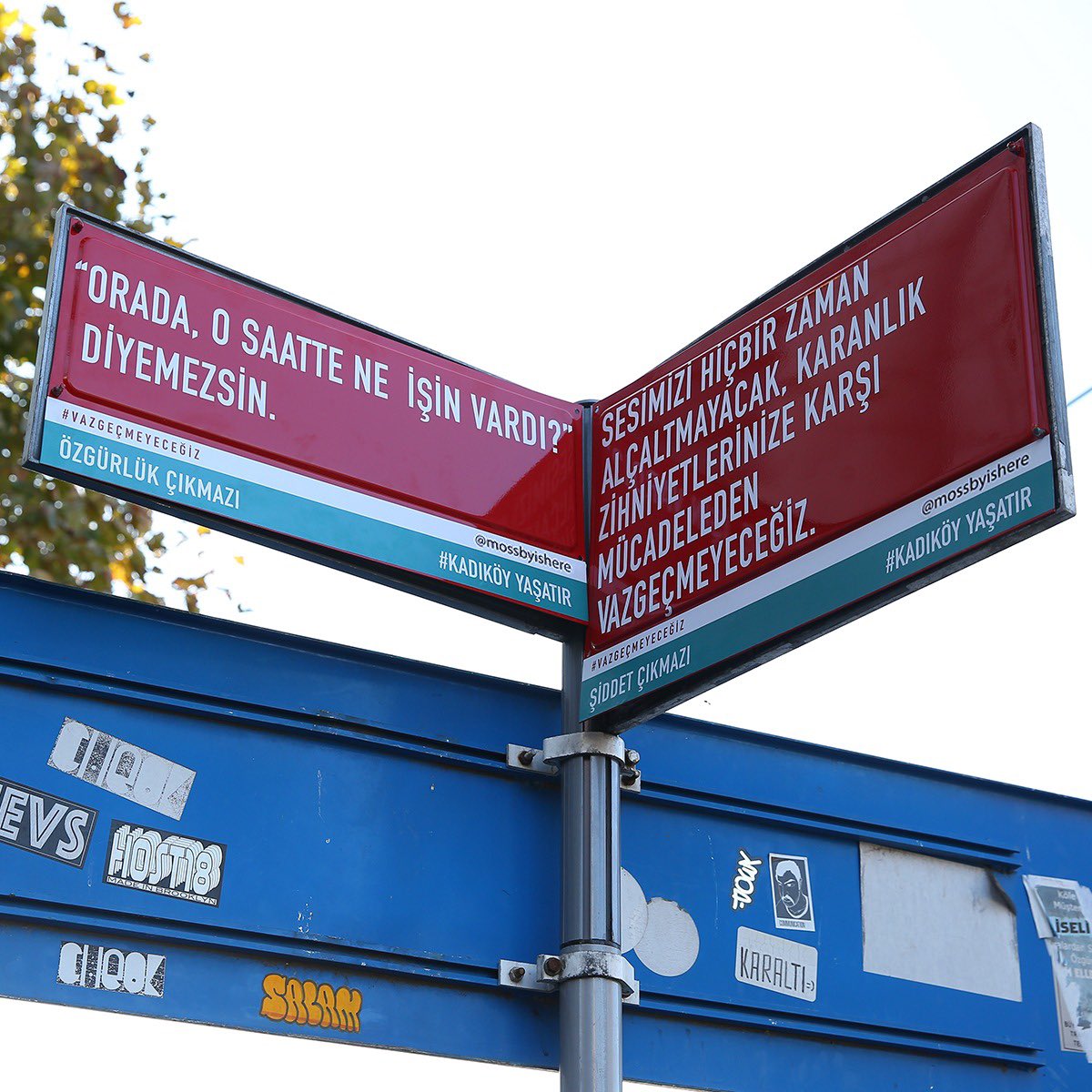 kadikoybelediye's tweet photo. Sesimizi hiçbir zaman alçaltmayacak, karanlık zihniyetlerinize karşı mücadeleden vazgeçmeyeceğiz❗️

#KadıköyYaşatır https://t.co/OQyTE20941