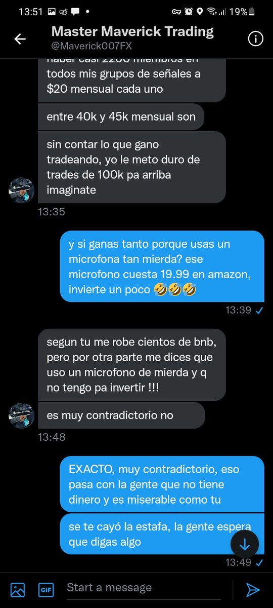 MARCIANOPHONE's tweet image. Esta rata no publica nada y no dice nada de la pagina caída y del robo, y esta hablando conmigo ppr DM tratando de ignorar todo referente a su estaga 🤣🤣 @Maverick007FX habla aquí sobre tu token de la UFC 🤣🤣