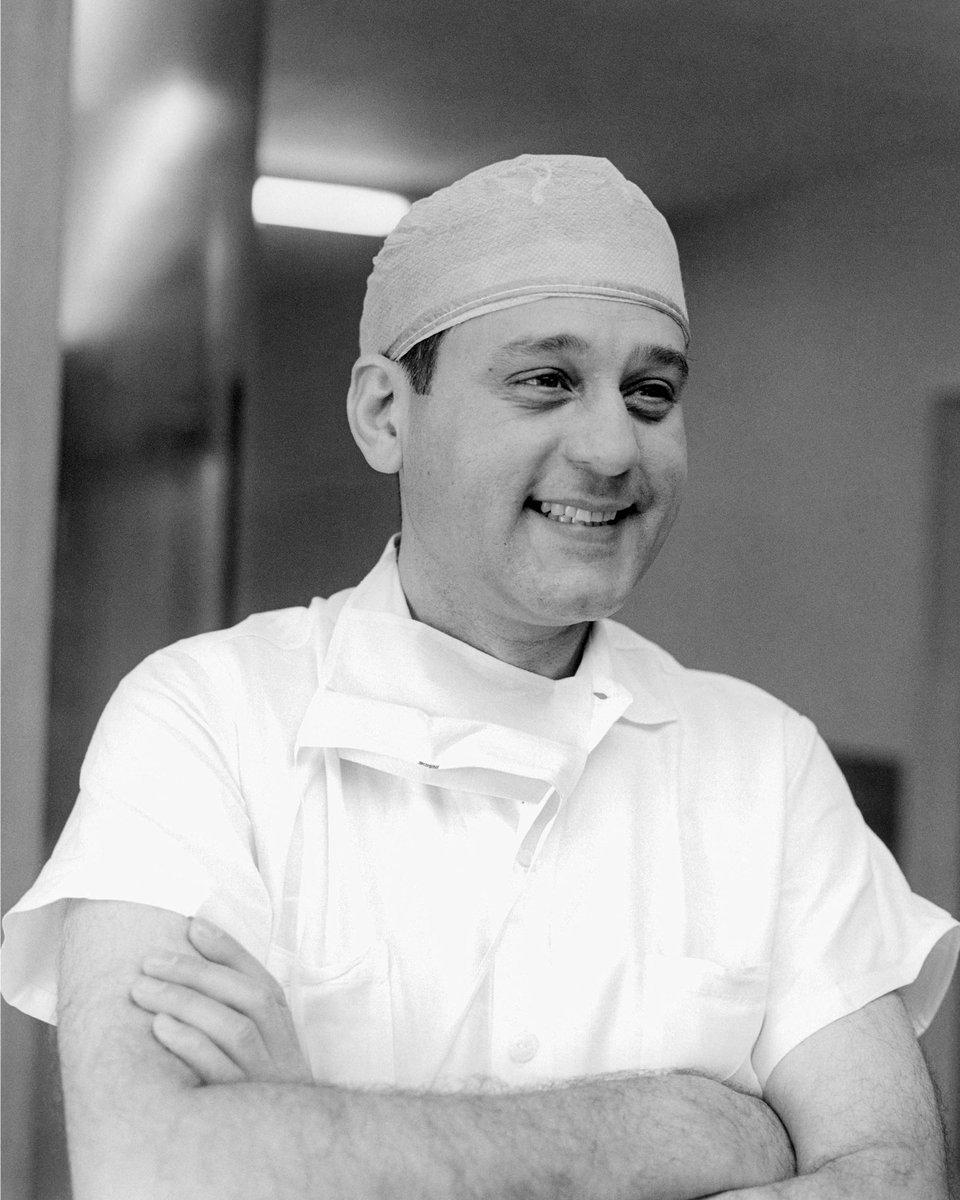 CleClinicNews's tweet photo. In 1967, Dr. René Favaloro pioneered coronary artery bypass surgery. 

It was a new procedure using a vein from the leg to bypass diseased coronary arteries and  increase blood flood to the heart.

The procedure has saved countless lives. #ClevelandClinic100 https://t.co/W98cXx5ylp