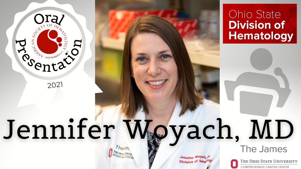 Countdown ⬇️ to #ASH21 - #CLL expert Jennifer Woyach, MD will be presenting 2⃣ times from the podium!!! The 1st talk on Sunday will present exciting findings from Phase I/II multi-site study examining novel BTKi MK-1026. go.osu.edu/ashwoyach1 @OSUWexMed  @OSUCCC_James #ashkudos