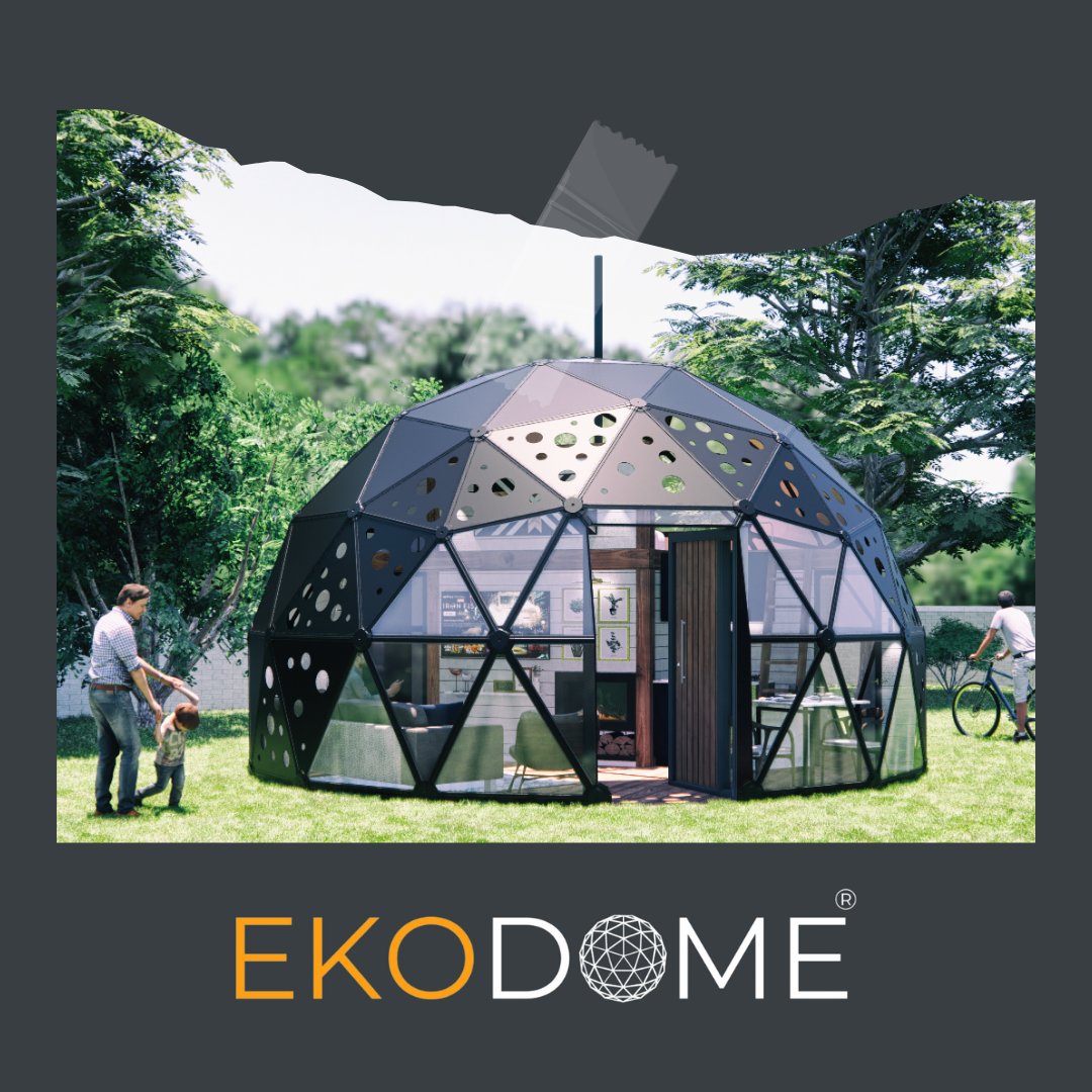 ekodomes's tweet photo. Looking for something more than wooden huts or canvas style wigwams? Ekodome is your kit.
#buildbetterspaces #buildbetterdomes #geodesicdomekits #domehome #glamping #cabin #dwell #domelife #domeliving #geodesic #dome #geodome https://t.co/CvgZ7qOB1P