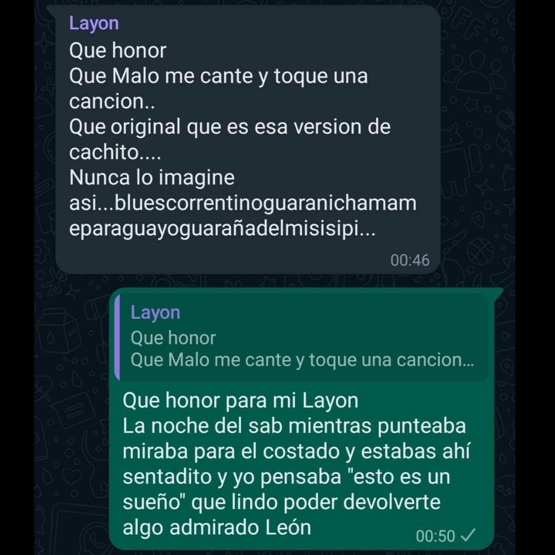javiermalosetti's tweet photo. Si, ya se que las conversaciones privadas son sagradas, pero esta la voy a subir aquí porque me da una mezcla de orgullo y alegría inmensa. Te quiero y admiro mucho León héroe. Gracias por siempre @GiecoLeon https://t.co/3gRzXp3hy9