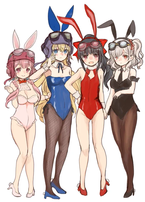 #いい双子の日 #シグルリ
飛行帽・ゴーグルフェチはいるだろうからバニーと合わせれば…という性癖足し算は往々にしてすごく狭いところに…。ところでクラウディアは実は双子の姉で、その妹は姿は見えないけどアレになってて、というのは小説で出てきますね。 
