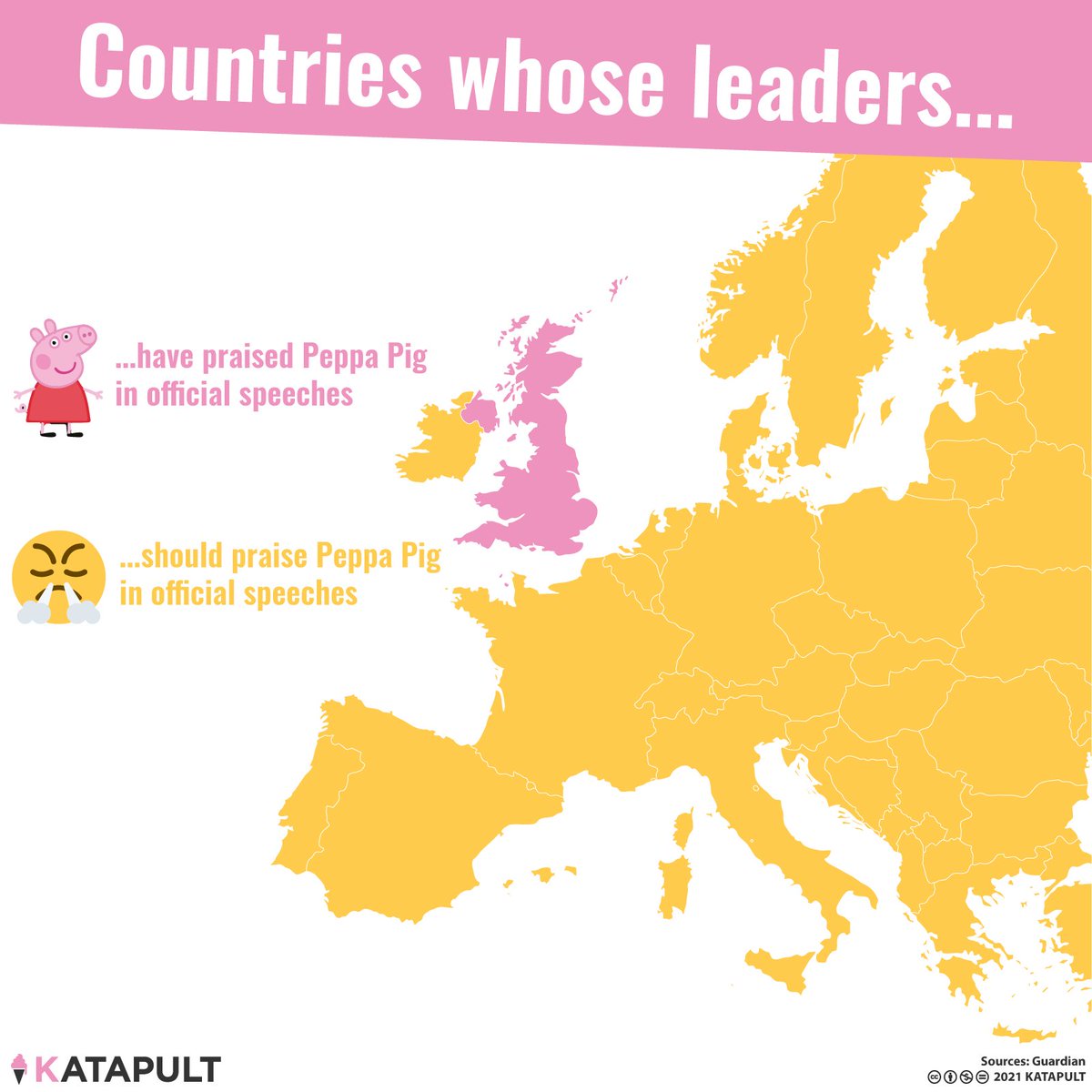 katapultmaps's tweet photo. After a rambling speech that included a few minutes of strong praise for #PeppaPig, conservative MPs and business leaders have criticized #British PM #BorisJohnson, and some have even questioned his mental health. #PeppaPigGate https://t.co/NMhdh55AoE