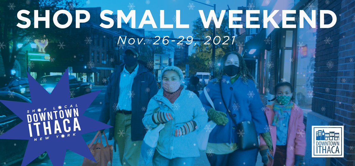 downtownithaca's tweet photo. Show your support for our small businesses during our Shop Small Weekend & all holiday season long. When you shop small, more of your $ stays here & helps our economy grow! For more info. visit, https://t.co/NrVDjw8K19 #DowntownIthaca #ShopSmallIthaca #ShopSmallWeekend https://t.co/gW6YT8un6H