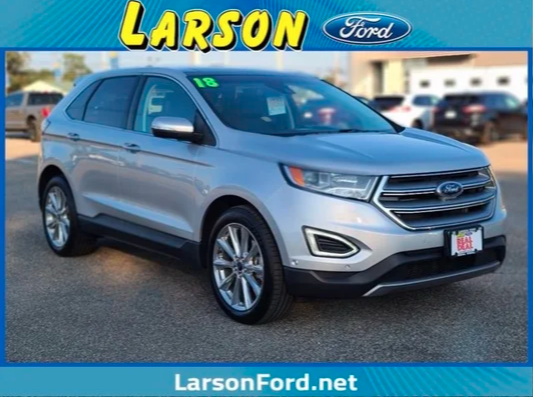 LarsonFord's tweet photo. The Larson Ford Real Deal Used Car of The Week!

Looking for a used vehicle this fall season? Drive home this 2018 Ford Edge, today!

💥 Price drop by $3,718

Shop now: https://t.co/wxYWqofGkQ https://t.co/TfKSq9qe9x