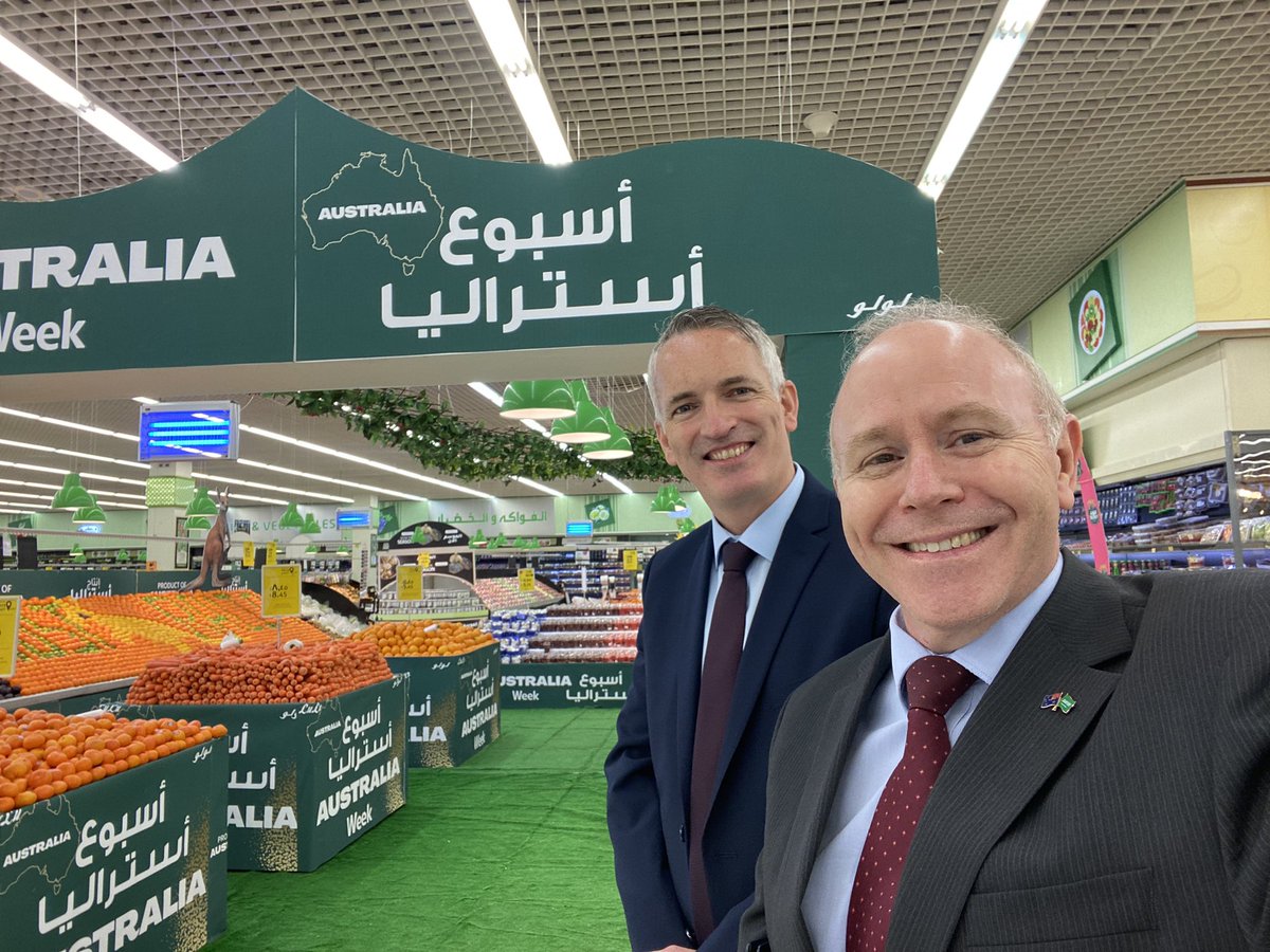 havaroly's tweet photo. Congratulations to LuLu @luluhypr and their team across Saudi Arabia for the launch of #Australia Week featuring a wide range of premium Aussie red meat, processed food, dairy, frozen, vegetables and fruit on sale across #KSA #austrade  @AusAmbKSA @mbahaie https://t.co/lvFALAO0Gs