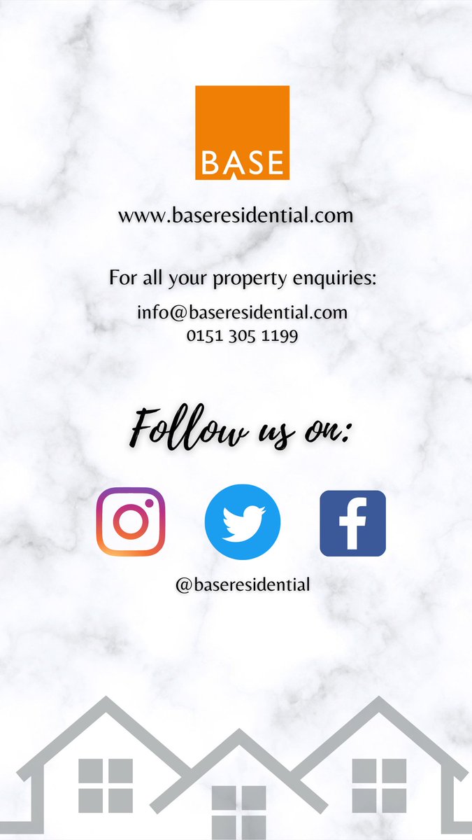BaseResidential's tweet image. For all your property enquiries, please contact our team today on 0151 305 1199 or send an email to info@baseresidential.com 

👉Follow us on Instagram, Twitter and Facebook!📱