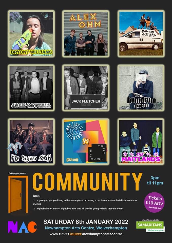 Please support this great event. #samaritans #thelifeofbryony #newhamptonartscentre #wolverhampton #community #livemusic