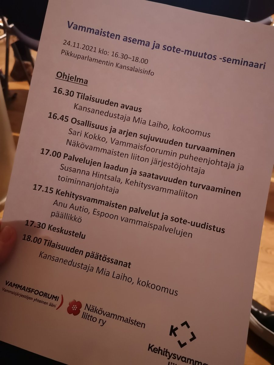 Erityisosaamista ja -palveluita tarvitaan tulevaisuudessakin
#osaaminen #palvelujensaatavuus #itsemääräämisoikeus #soteuudistus