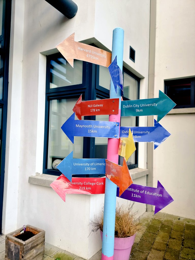 MrKershawEdu's tweet image. Loving the signposts to college that my 3rd and 6th years made for college awareness week. A great visual representation of some of the options avaliable to students @lecheiless @lecheiletrust1 @CollegeAware #caw21 @cheileguidance @TrinityAccess21