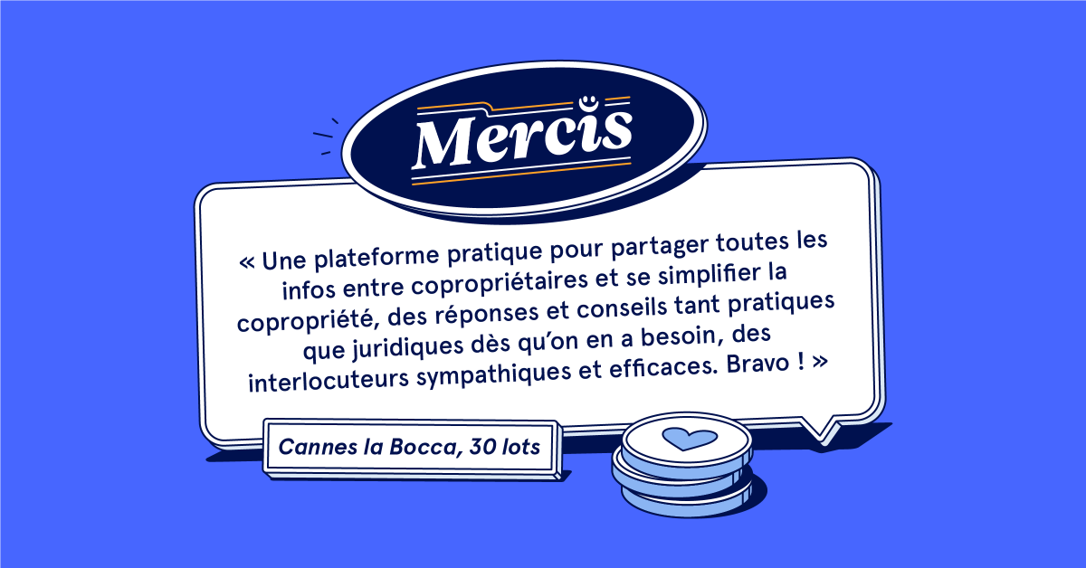 matera_fr's tweet photo. Pourquoi ne pas se simplifier la #copropriété ? 
Un peu d'amour de Cannes la Bocca 💙

#syndic #retoursclients # https://t.co/WKISfa8Qs8