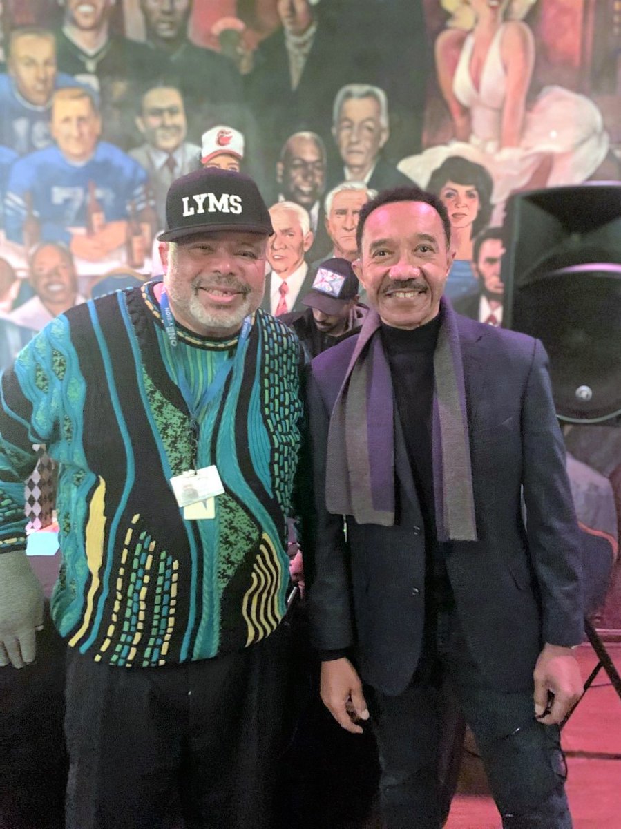 Mfume4Congress's tweet photo. Last night, I had the chance to stop by and wish Senator Larry Young, host of The Larry Young Morning Show on WOLB, a Happy Birthday. #HappyBirthday #LYMS https://t.co/NZXSt8eZkw