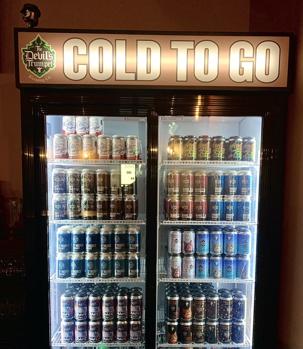 Cooler is all stocked up! Swing in today for a pint, and grab some beer for Thanksgiving. We’re open 12-7 today! #dtbrewingco #thanksgivingbeers