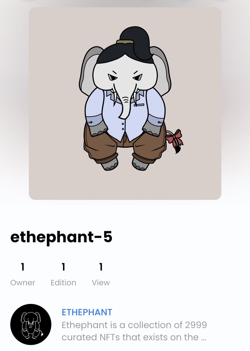 kaye_zhao's tweet photo. New collection！Majority of the joyful range of curated NFTs are generative elephant characters using AI technology, among which a small section are individually hand-drawn by artist.Come and find the ethephant belongs to you.
#NFT #opensea https://t.co/Qgizr4EibM