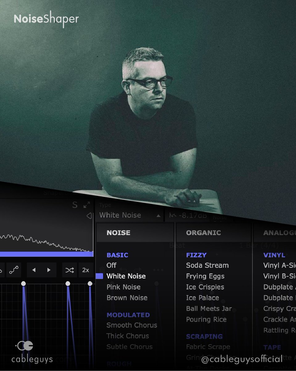 Cableguys (@cableguystweets) on Twitter photo NoiseShaper, The Dynamic Noise Designer, featuring noises by drum 'n' bass producer and sound designer <a href="/PaulInsideInfo/">InsideInfo</a> 🔊
Try the demo: cableguys.com/noiseshaper.ht… NoiseShaper, The Dynamic Noise Designer, featuring noises by drum 'n' bass producer and sound designer <a href="/PaulInsideInfo/">InsideInfo</a> 🔊
Try the demo: cableguys.com/noiseshaper.ht…
