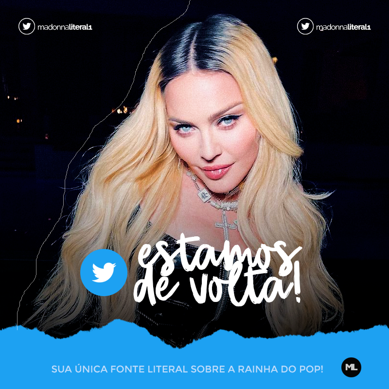 MadonnaLiteral1's tweet photo. ESTAMOS DE VOLTA! ✨
Conseguimos recuperar nossa conta oficial!!! Obrigado a todos que nos apoiaram em nossa conta reserva! Nos acompanhe por aqui agora @MadonnaLiteral1!💙

Reserva | @MadonnaLiteral_ 
Mídias | @MidiaMLiteral https://t.co/Bv8sZ21Wq9