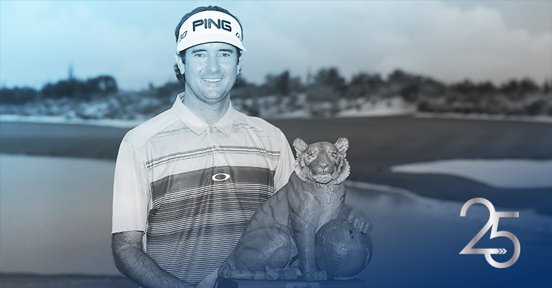 TGRLiveEvents's tweet photo. In 2014, #TGRLive announced that Hero MotoCorp would be the title sponsor of the #HeroWorldChallenge and move the event to Isleworth Country Club in Florida. In 2015, the event moved to Albany, Bahamas, marking the first international event for #TGRLive. #25YearsOfImpact https://t.co/lKEG65AIjB