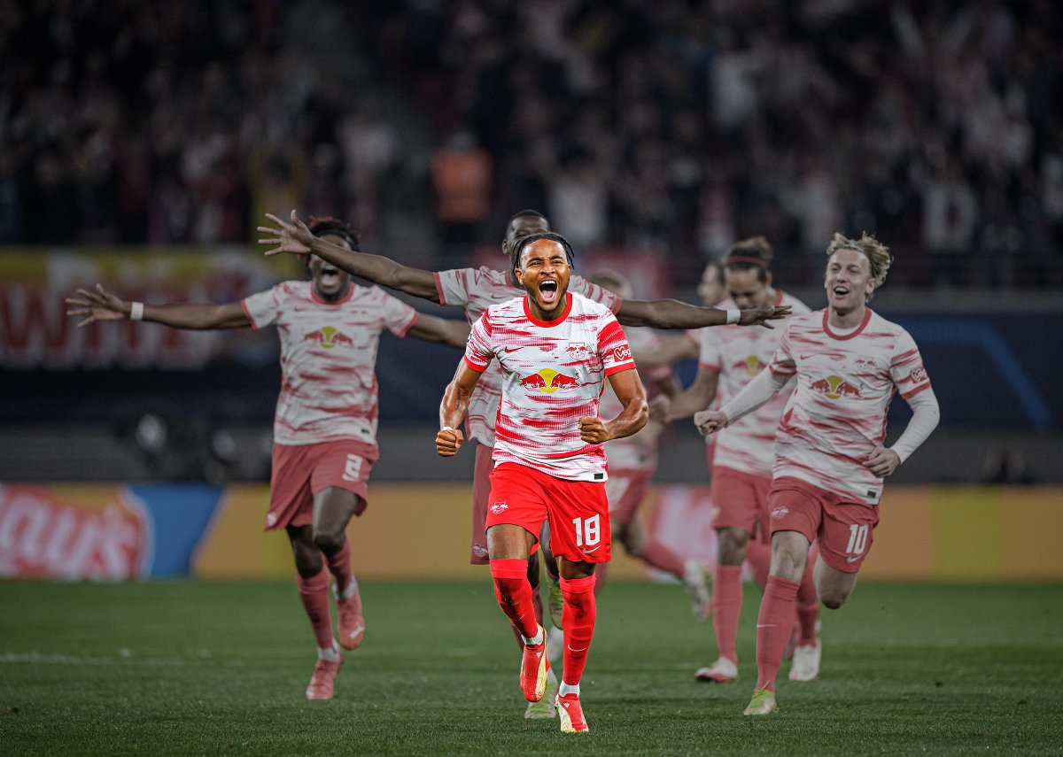 RBLeipzig_EN's tweet photo. #MCIRBL ⚽⚽⚽
#RBLCLU ⚽
#PSGRBL
#RBLPSG ⚽🅰️
#CLURBL ⏳

More European magic required from @c_nk97 tonight 🪄🎩

🔴⚪ #WeAreLeipzig #UCL https://t.co/kgz09NeY5D