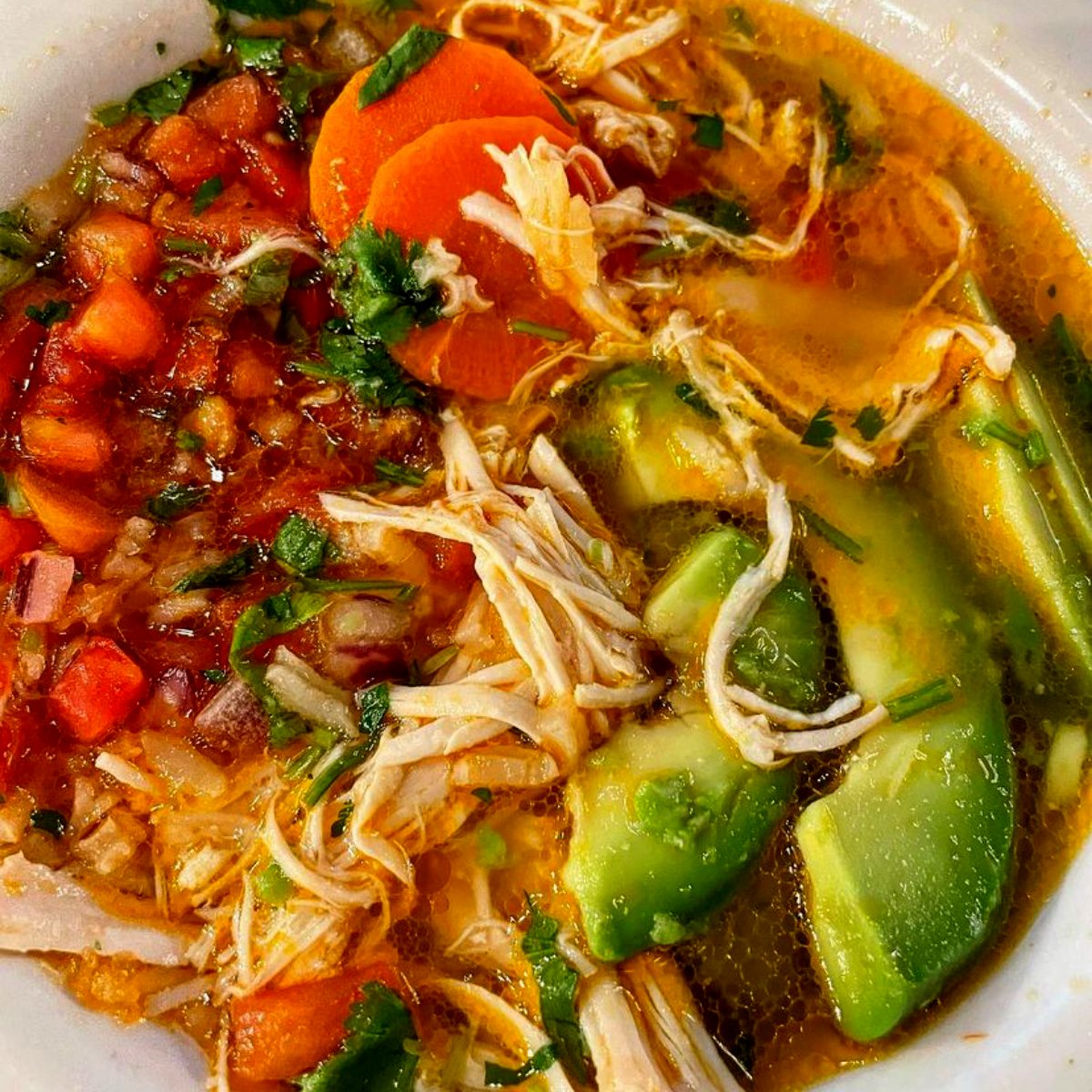 GrandHaciendaSP's tweet image. Grandma Maria's chicken soup is the perfect order to warm yourself up as fall slowly makes it appearance in #TampaBay 😍 

Who's tried our authentic, homemade recipe? 🍲 ❤️ 

View menu: bit.ly/3BXKFGl

#EatLocalFL #StPete #FallinFlorida