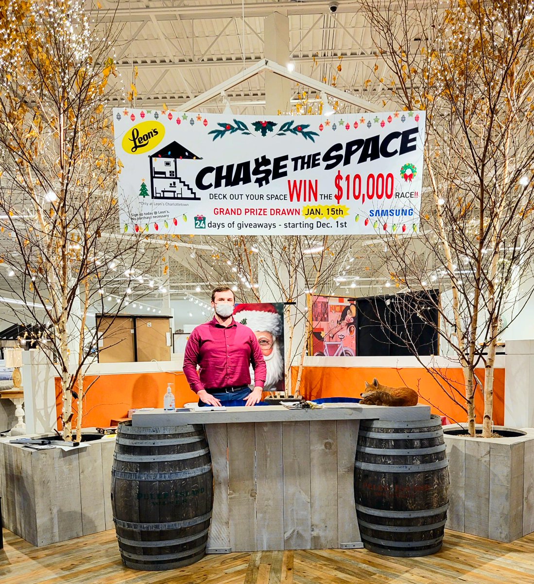 leonspei's tweet photo. “Join the Race, Deck Your Space, With Leon’s $10,000 Race!” Leon’s Charlottetown is giving away $10,000! 24 days of giveaways begins December 1st, followed by the top 5 Prizes January 15th (including the top prize of $10,000). Enter In-Store! https://t.co/W3zlqBe3sA
