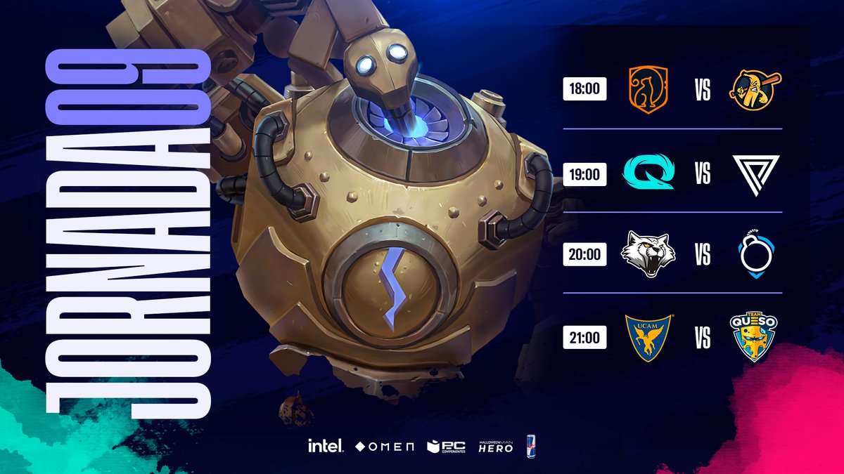 Circuito Tormenta (@somoslatormenta) on Twitter photo ¡Hoy tendremos la última jornada de <a href="/wildriftES/">League of Legends: Wild Rift</a>! ⚡️
En la #LigaSalvaje9 podremos disfrutar de:
⚡️ <a href="/ClaveDeFaWR/">Clave de FA</a> vs <a href="/BananaHooligans/">Banana Hooligans</a>
⚡️ <a href="/QLASH_Spain/">QLASH España 🐉</a> vs <a href="/Principality_es/">PRINCIPALITY</a>
⚡️ <a href="/Wygers/">Wygers</a> vs @BlowsGaming
⚡️ <a href="/UCAM_esports/">UCAM Esports</a> vs <a href="/TeamQueso_WR/">Team Queso #TQWR</a>
A las 18:00 en twitch.tv/somoslatormenta 😌 ¡Hoy tendremos la última jornada de <a href="/wildriftES/">League of Legends: Wild Rift</a>! ⚡️
En la #LigaSalvaje9 podremos disfrutar de:
⚡️ <a href="/ClaveDeFaWR/">Clave de FA</a> vs <a href="/BananaHooligans/">Banana Hooligans</a>
⚡️ <a href="/QLASH_Spain/">QLASH España 🐉</a> vs <a href="/Principality_es/">PRINCIPALITY</a>
⚡️ <a href="/Wygers/">Wygers</a> vs @BlowsGaming
⚡️ <a href="/UCAM_esports/">UCAM Esports</a> vs <a href="/TeamQueso_WR/">Team Queso #TQWR</a>
A las 18:00 en twitch.tv/somoslatormenta 😌
