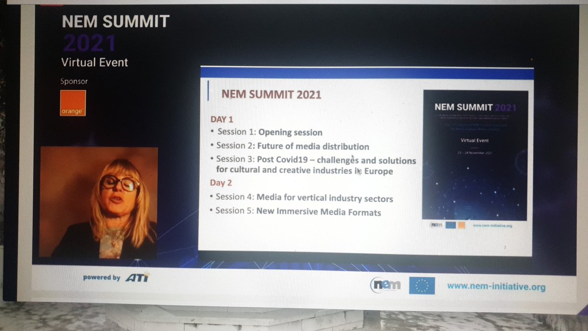 In a few seconds NEM SUMMIT 2021 Closing addresses / Moderator: Silvia Boi, Engineering