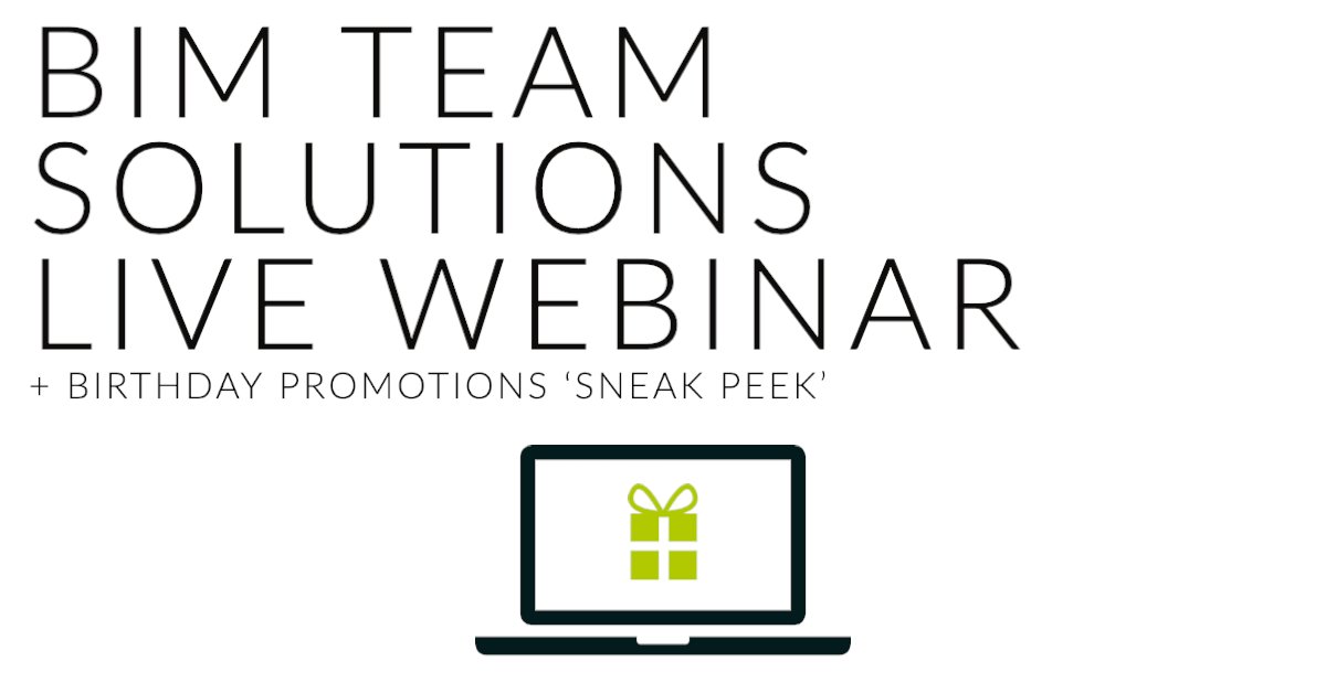 GlobalETraining's tweet photo. Only 1⃣ hour left until our '#BIM Team Solutions' webinar!
There's still time to register and tune in for a sneak peek of our upcoming birthday promotions and discounts!
Register: https://t.co/Dnli73zf9b
#BIMWebinar #BIMTraining #AEC #AEWebinar https://t.co/mDjwO50578