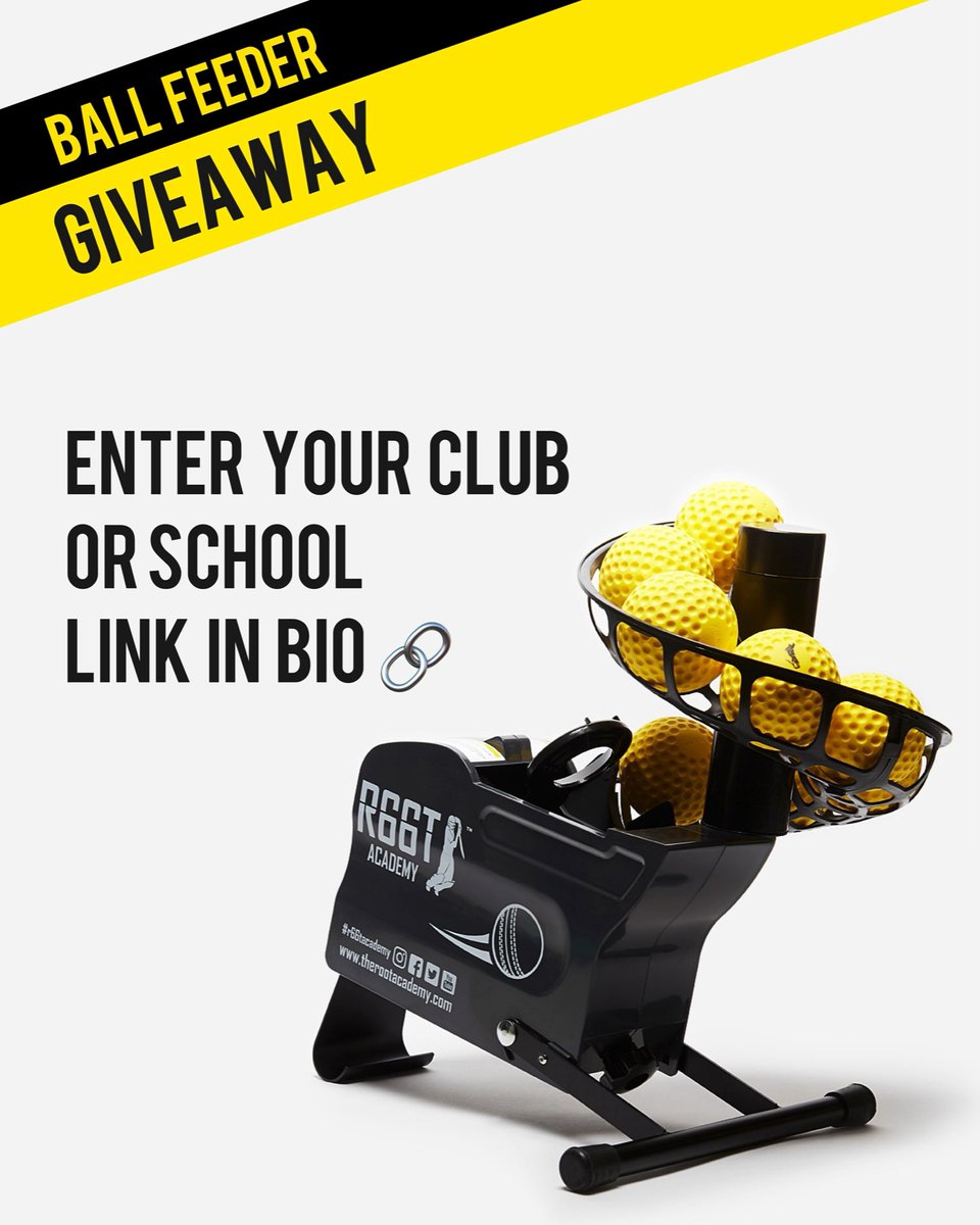 𝗪𝗜𝗡 
𝗔 𝗥𝟲𝟲𝗧 𝗔𝗖𝗔𝗗𝗘𝗠𝗬 𝗕𝗔𝗟𝗟 𝗙𝗘𝗘𝗗𝗘𝗥 𝗙𝗢𝗥 𝗬𝗢𝗨𝗥 𝗖𝗥𝗜𝗖𝗞𝗘𝗧 𝗖𝗟𝗨𝗕 𝗢𝗥 𝗦𝗖𝗛𝗢𝗢𝗟!! Simply: 
 
1. Share &amp; Like our competition post on either FB, Insta or Twitter. 
 
2. Simply answer the question via our website: 
therootacademy.co.uk/competitions/