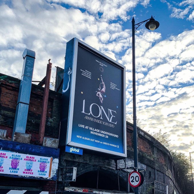 Album artwork looking amazing on this billboard up in Shoreditch.   Will be debuting the new live show