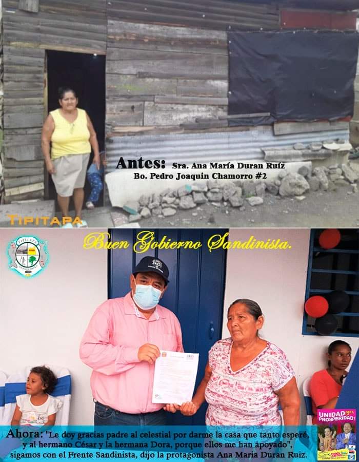 MaryuriRG's tweet photo. #Nicaragua| Nuestro buen gobierno Sandinista avanza en la entrega de casas solidarias a familias de escasos recursos económicos en #Tipitapa. 🏠👨‍👩‍👧‍👦🎉

#SoberaniaEnMiTierra
#OrgulloNacionalPatriaLibre https://t.co/NBZsA4d0CZ