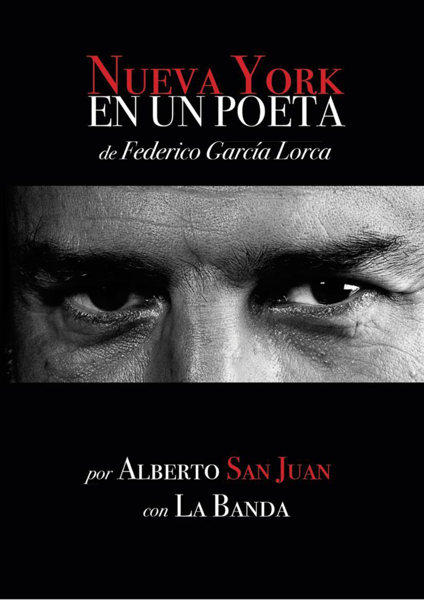 Alberto San Juan nos acerca la figura de Lorca en Nueva York en un poeta. Le acompaña La Banda, una formación jazzística de gran trayectoria.

Única función el domingo 28 de noviembre a las 19 h 🎟 bit.ly/30VSnDM