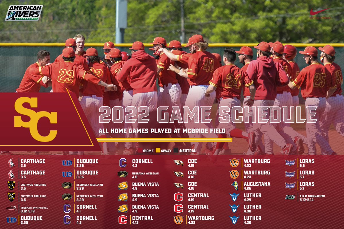 We are 100 days out from our season opener! Excited to share our schedule for the 2022 campaign. Mark your calendars!