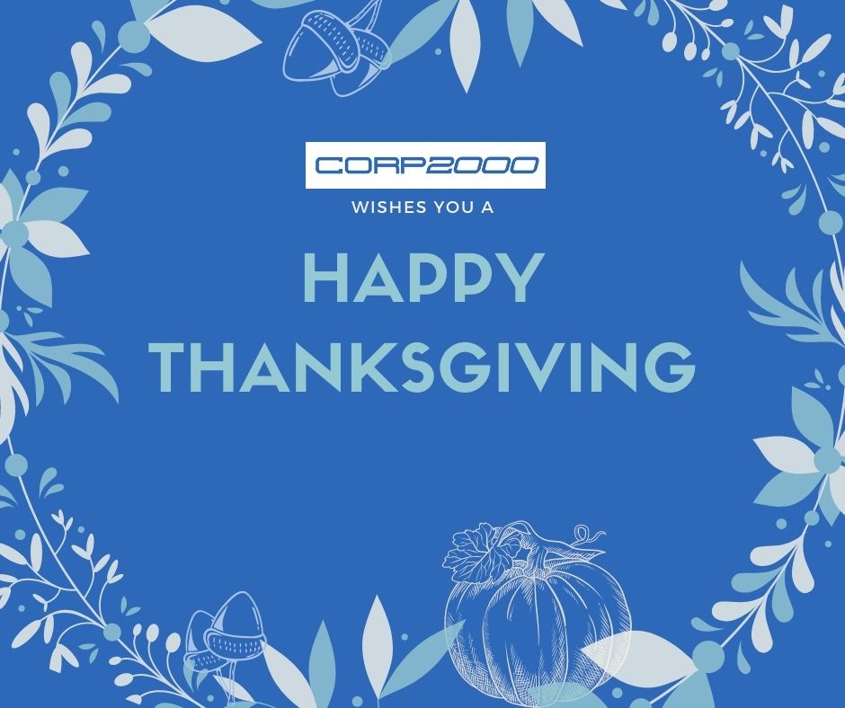 Corp2000's tweet image. All of us at Corp2000 wish you and yours a wonderful #Thanksgiving #Holiday! 

corp2000.com
#grateful #thankful #family #friends