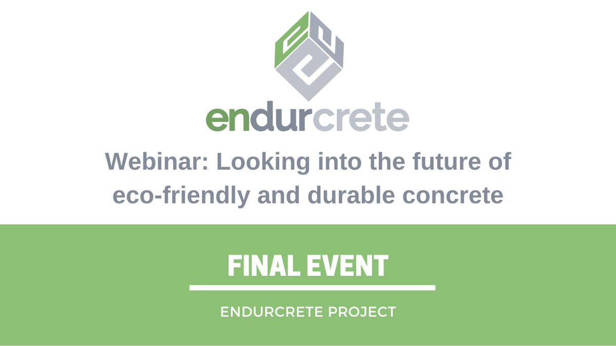 The final event of the #Endurcrete project was on the 10th of November. 🎉
Watch the webinar on our website!
➡️endurcrete.eu/videos

Thanks to all partners and <a href="/ReSHEALience/">UHDC</a> project for participating, <a href="/EU_BUILDUP/">BUILD UP</a> for hosting this event, and <a href="/FENIXTNT_CZ/">FENIX TNT</a> for moderating! 👏🏻