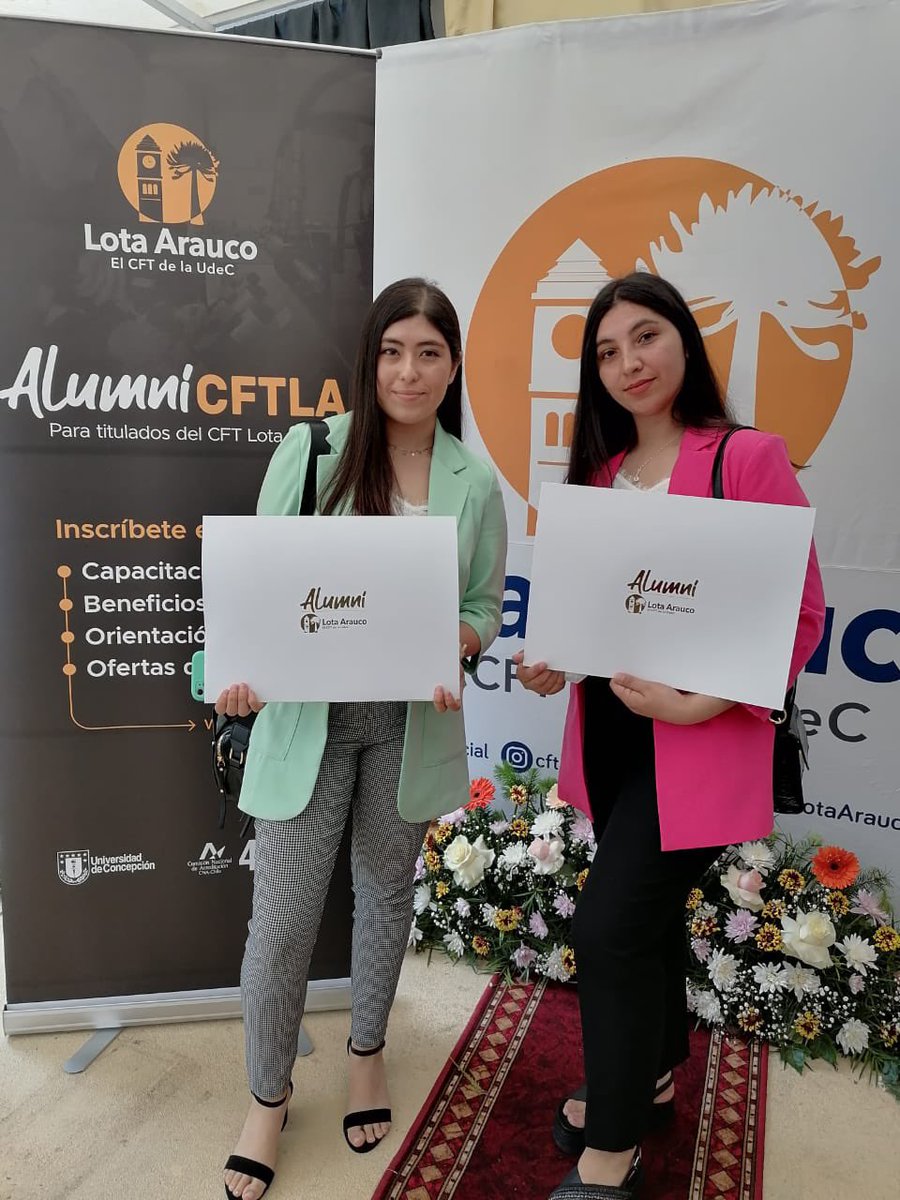 CFTLotaArauco1's tweet photo. CFT Lota Arauco titula a nuevos TNS y da la bienvenida a la #RedAlumni, que invita a:
✅ Continuidad de estudios en @IPVirginioGomez
✅ Feria virtual @udeconcepcion y @trabajandocl
✅ Lanzamiento del orientador profesional virtual de @FTMovistarCL
#CFTLA #Alumni https://t.co/byeGxjCtZ7
