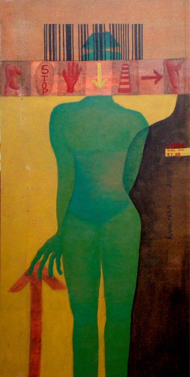 deekan1307's tweet photo. Title- Soul on Sale
Acrylic on canvas
5.5'X 2.5' https://t.co/KXMteEYmrb