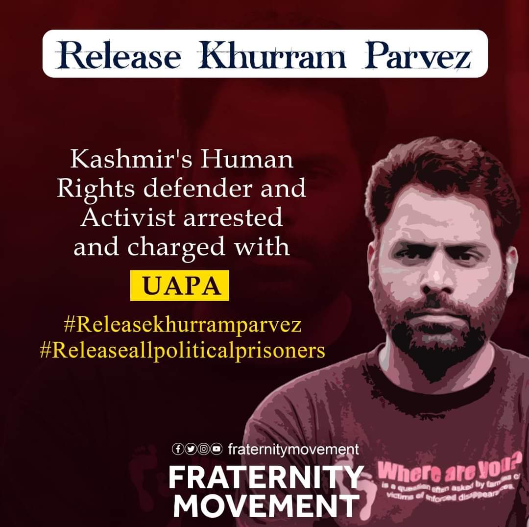 FraternityMove1's tweet photo. #releasekhurramparvez
#ReleaseAllPoliticalprisoners https://t.co/UTcPlCgycP