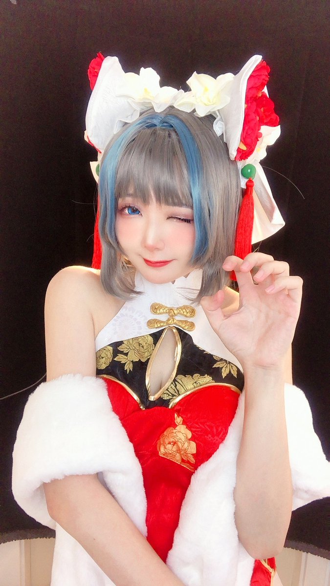 iry66666's tweet photo. #Cosplay #碧蓝航线 #アズールレーン #柴郡
猫猫新年旗袍！ https://t.co/TQFGbBs9Z6