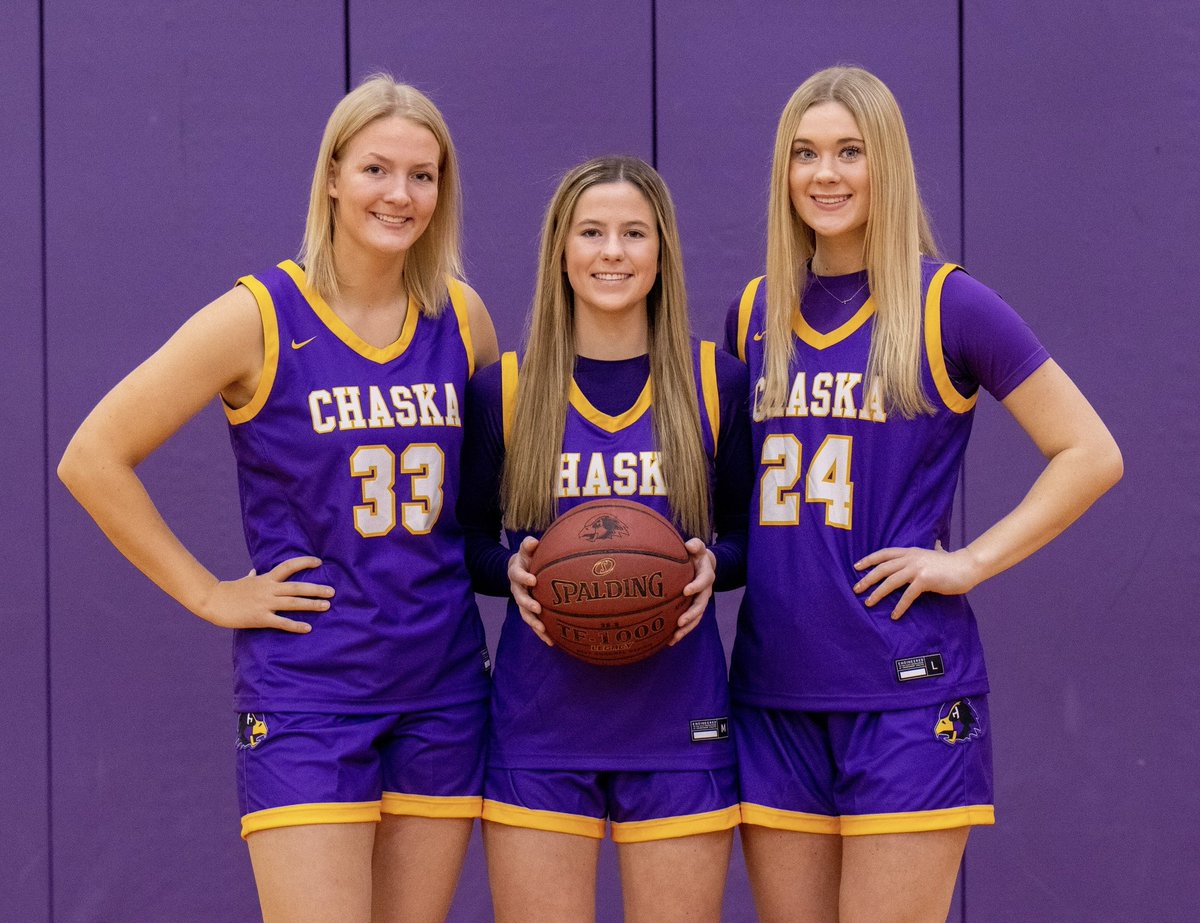 HawksGirlsBBall's tweet photo. Introducing our 2021-22 captains - Kendall Karrmann, Kennedy Sanders, and Mallory Heyer. We kick off our season in less than a week on Tuesday, November 30 at home vs Shakopee! https://t.co/f8g5x1fa3F