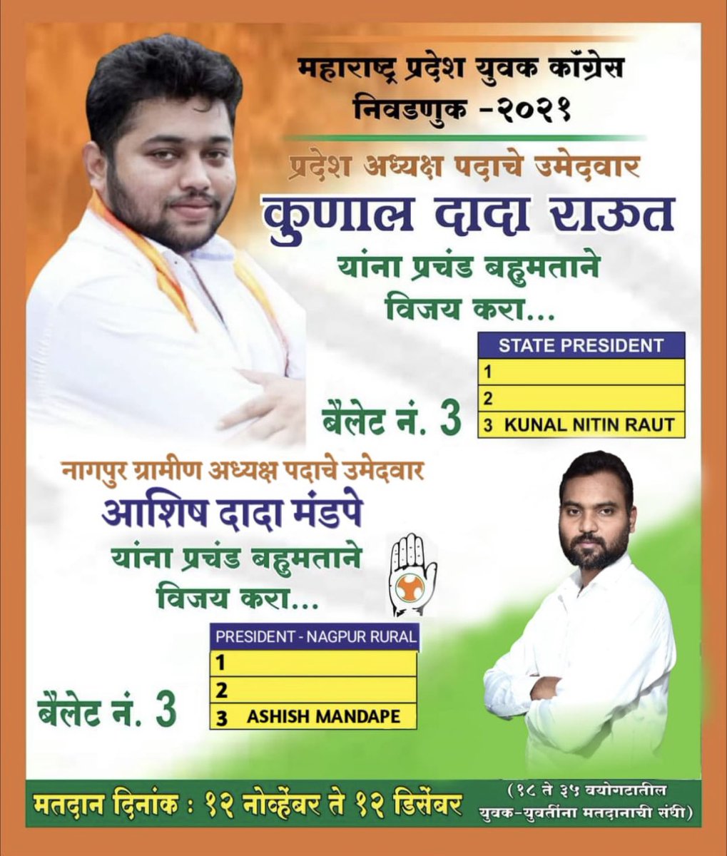 Akkirulzdworld's tweet photo. #IYC2021 @KunalNitinRaut @NitinRaut_INC @ajitngp @DeekshaNRaut https://t.co/tdXOu1DeGf