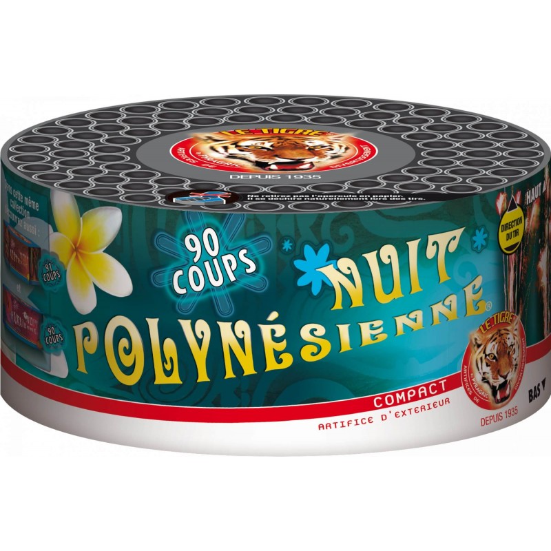 ArtificeOne's tweet photo. ONE ARTIFICE vous propose ce feu d'artifice COMPACT NUIT POLYNESIENNE, 90 tirs automatique pendant environ 45 secondes, Pyragric à 49,99€. https://t.co/1Dqus335vo
