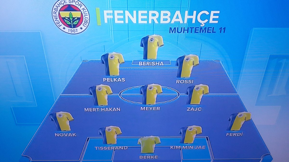 Fenerbahçe SK on X: İlk 11'imiz! 👇 #FBvBJK  / X