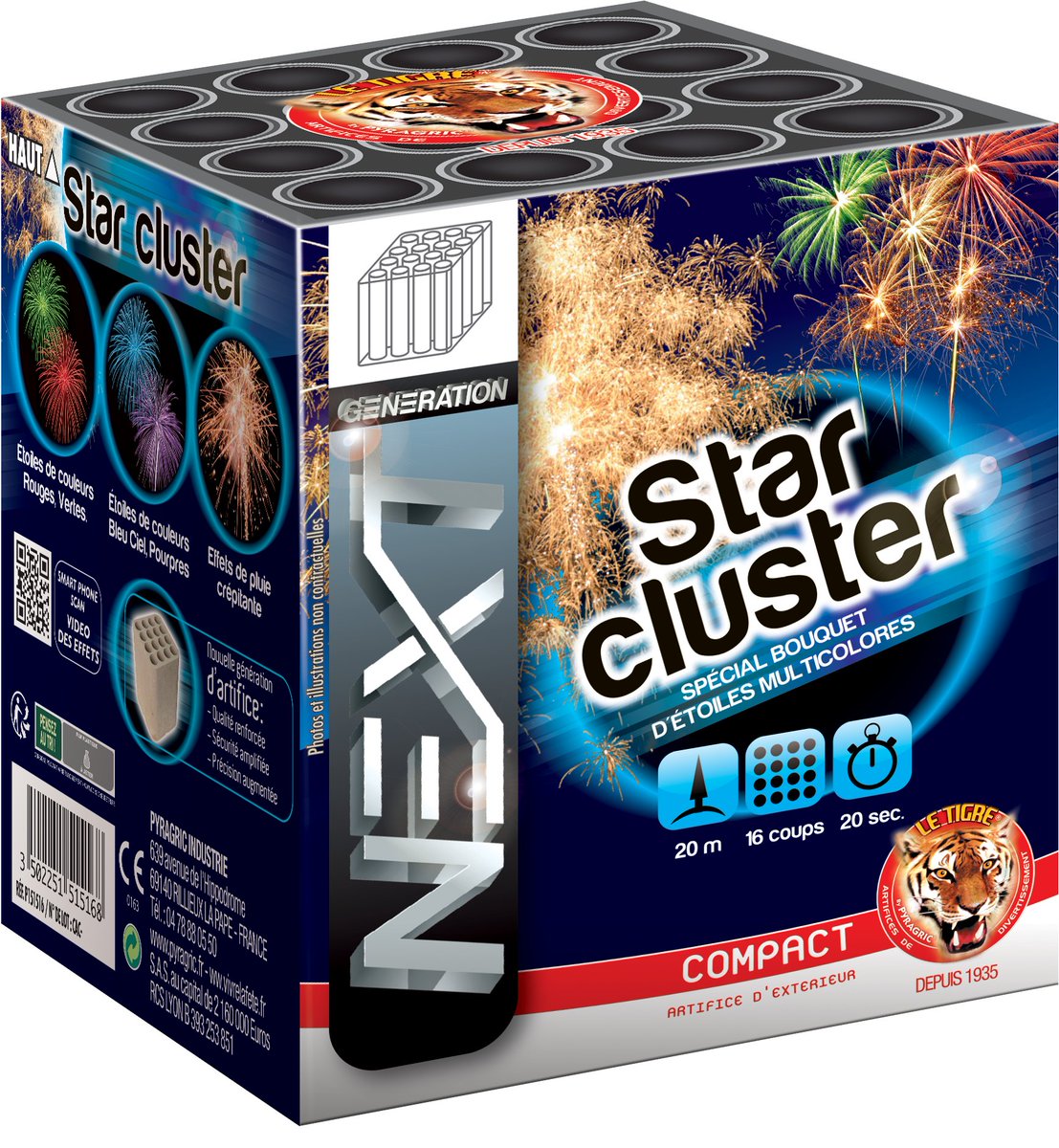 ArtificeOne's tweet photo. ONE ARTIFICE vous propose ce feu d'artifice COMPACT STAR CLUSTER, 16 tirs pendant 20 secondes, Pyragric à 29,95€

#feudartifice https://t.co/V28f02pT7U