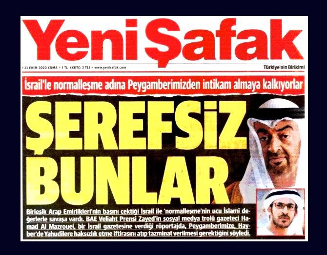 YENİ ŞAFAK (yarın) ŞÖYLE Mİ YAZACAK?

“FETÖ darbesi destekçisine izzet-ikram”