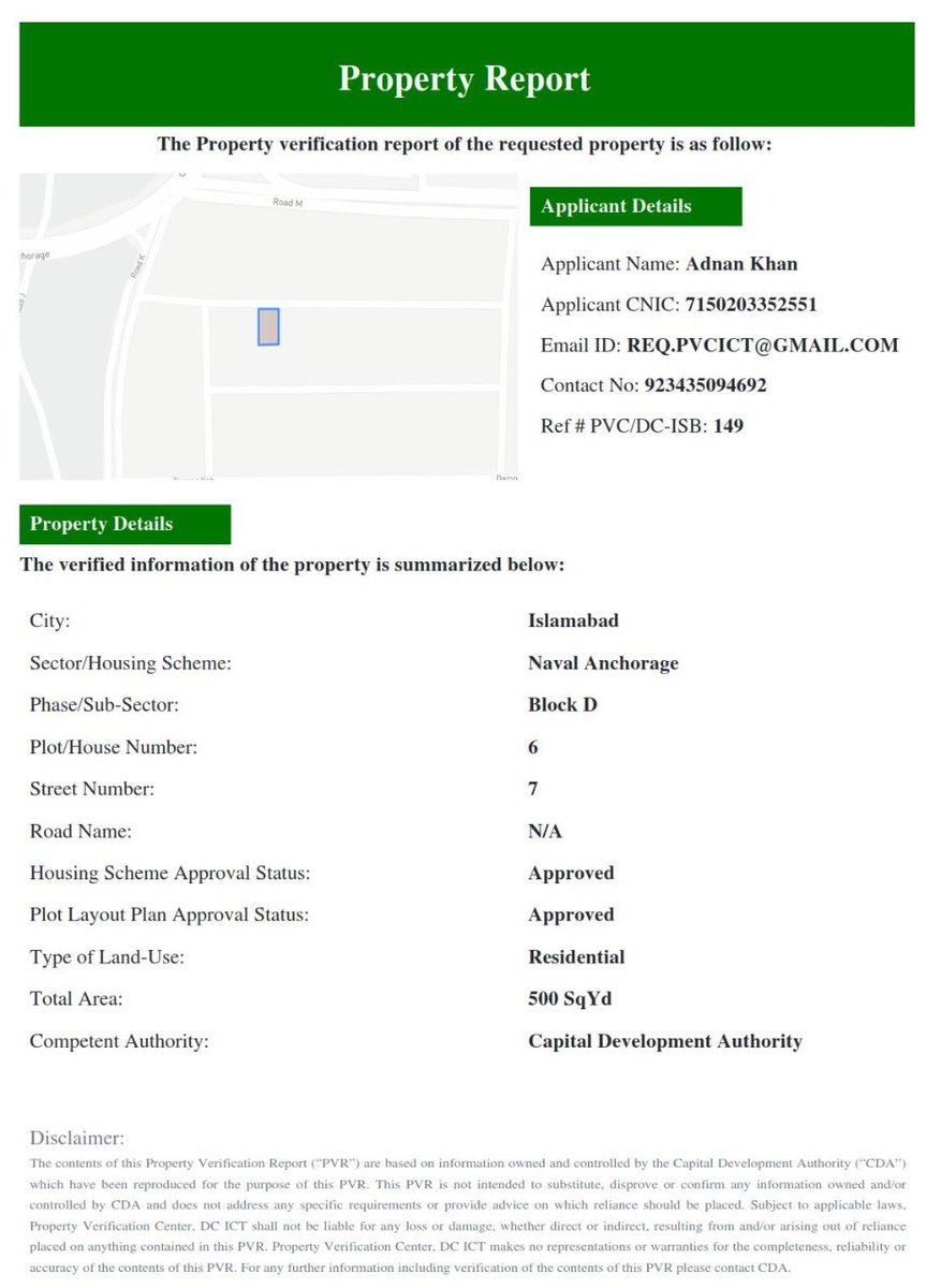 ShafiqAkbarPK's tweet photo. Congratulations to @dcislamabad @hamzashafqaat for launching Pakistan’s first state of the art online property verification system in Islamabad.
A great step towards making sure the investment is safe and legal before we make a purchase.. was much needed. 

#WelldoneDCIslamabad https://t.co/AgraT1M7pr